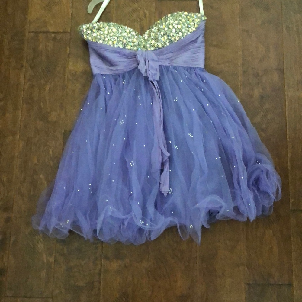 Purple Sherri hill prom dress